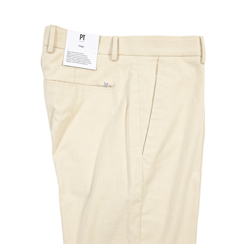 PT TORINO Edge “SOFT FIT” ストレッチコットン ノータックチノパンツ