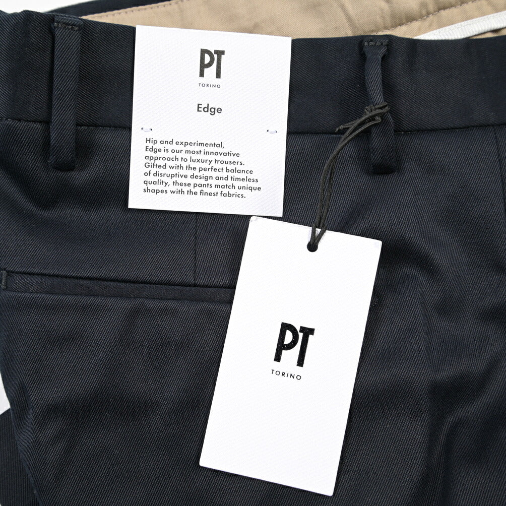 PT TORINO Edge “REBEL FIT” ストレッチコットン ノータックチノパンツ
