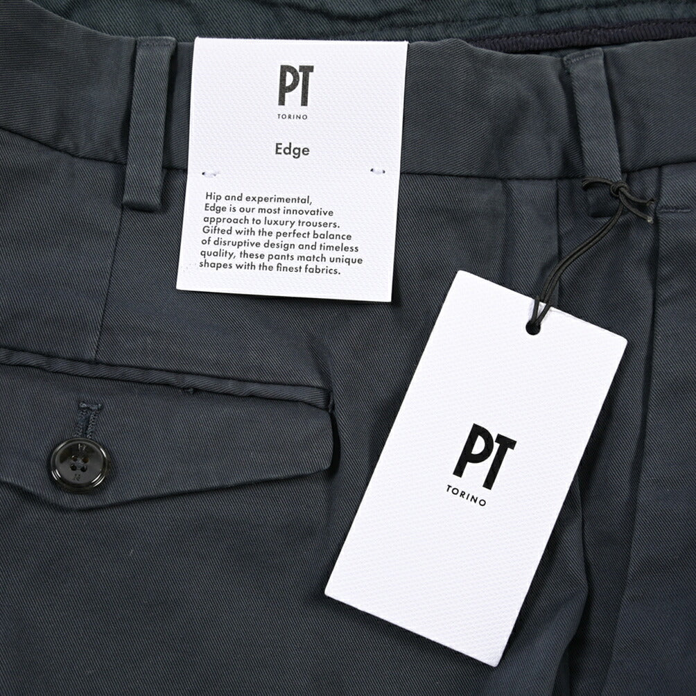PT TORINO Edge “REBEL FIT” ストレッチコットン ワンタックチノパンツ