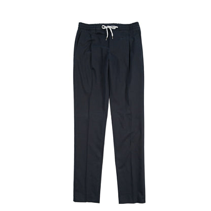 PT TORINO “SOFT FIT” カシミヤ混コットン ドローコード付きワンタックパンツ
