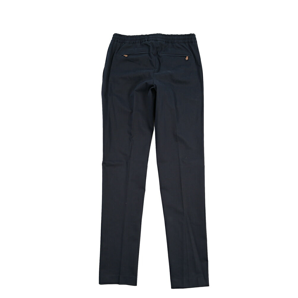 PT TORINO “SOFT FIT” カシミヤ混コットン ドローコード付きワンタックパンツ