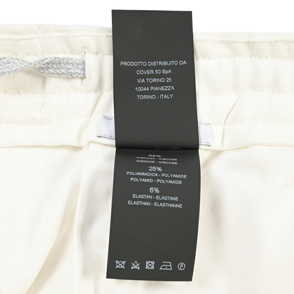 PT TORINO “SOFT FIT” ビスコース混 ドローコード付ワンタックカーゴパンツ
