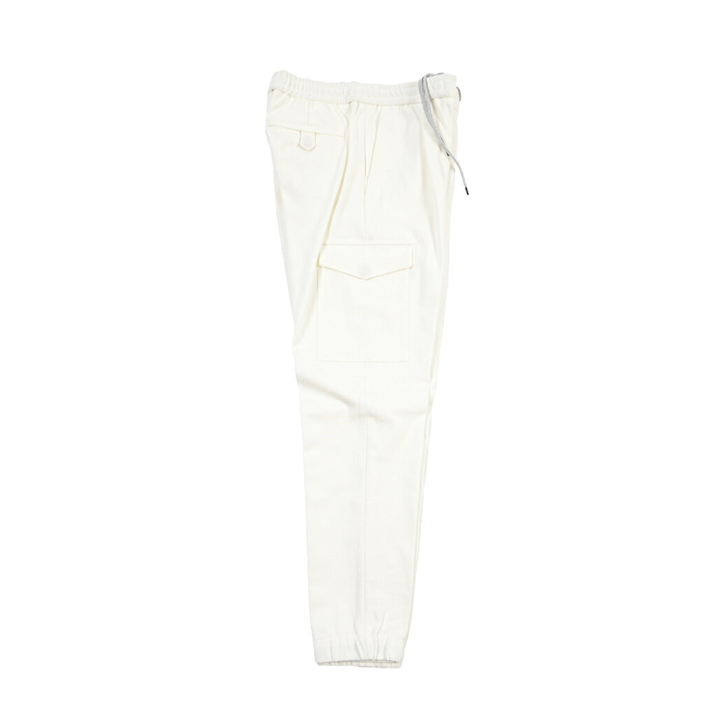 PT TORINO “SOFT FIT” ビスコース混 ドローコード付ワンタックカーゴパンツ