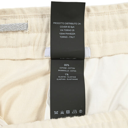 PT TORINO “SOFT FIT” ストレッチコットン ドローコード付ワンタックカーゴパンツ
