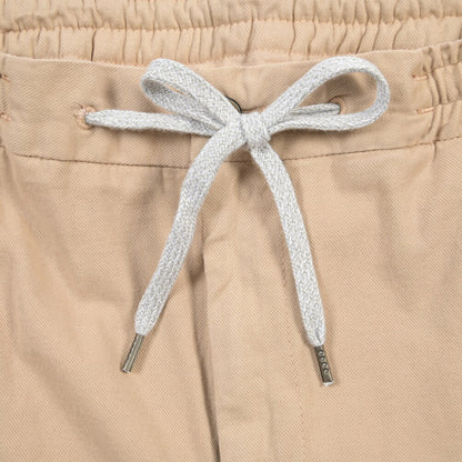 PT TORINO “SOFT FIT” カシミヤ混コットン ドローコード付ワンタックカーゴパンツ