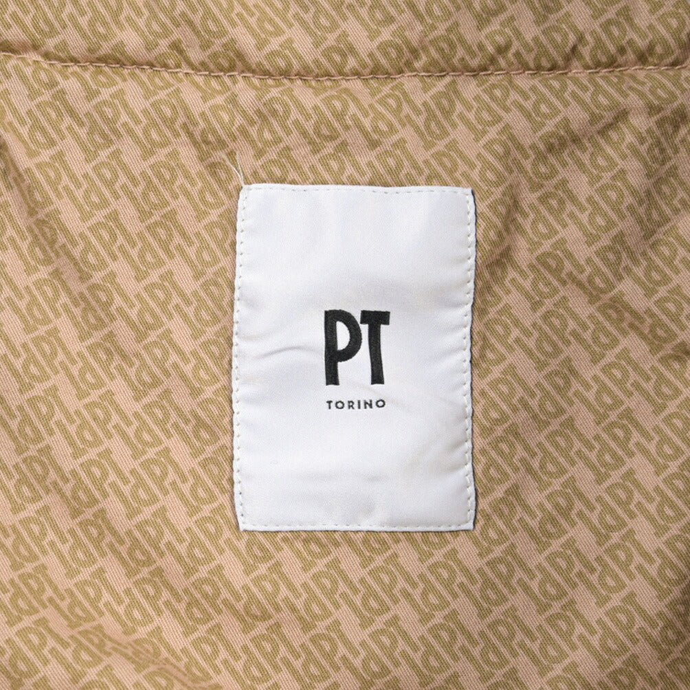 PT TORINO “SOFT FIT” カシミヤ混コットン ドローコード付ワンタックカーゴパンツ