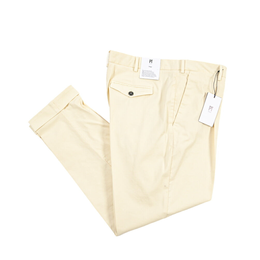 PT TORINO Edge “REBEL FIT” ストレッチコットン ワンタックチノパンツ