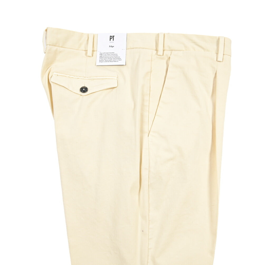 PT TORINO Edge “REBEL FIT” ストレッチコットン ワンタックチノパンツ
