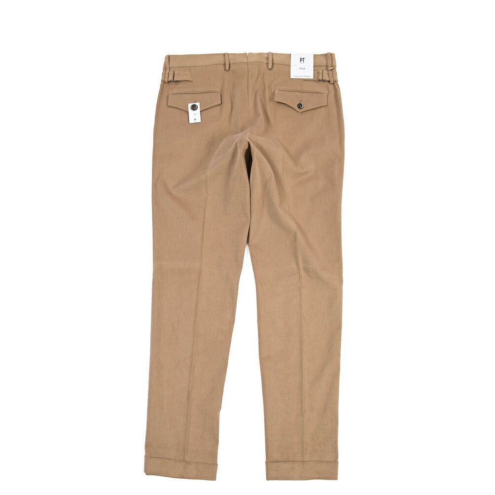 PT TORINO “SLIM FIT” ストレッチコットン ノータックパンツ