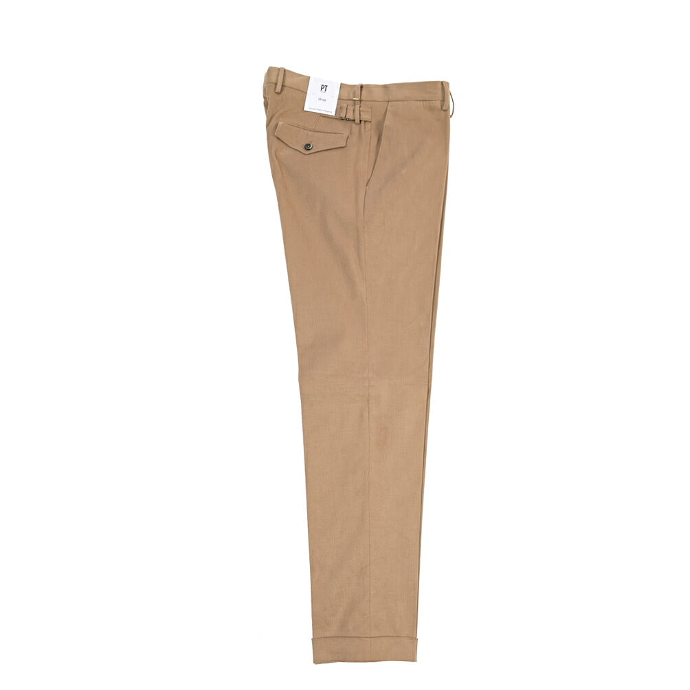 PT TORINO “SLIM FIT” ストレッチコットン ノータックパンツ