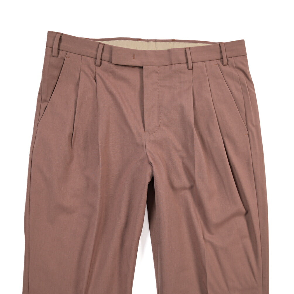 PT TORINO Edge “DICIANNOVE” ナイロン混ウール ツータックスラックス