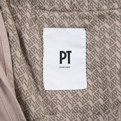 PT TORINO “SLIM FIT” リヨセル混コットン ドローコード付きイージーパンツ