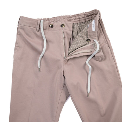 PT TORINO “SLIM FIT” リヨセル混コットン ドローコード付きイージーパンツ