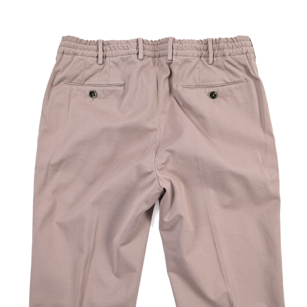 PT TORINO “SLIM FIT” リヨセル混コットン ドローコード付きイージーパンツ