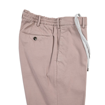 PT TORINO “SLIM FIT” リヨセル混コットン ドローコード付きイージーパンツ