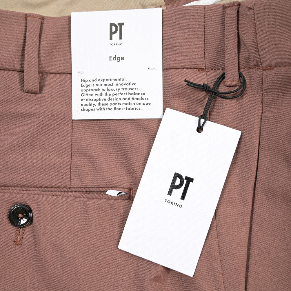 PT TORINO Edge “DODICI” ストレッチウール ツータックスラックス