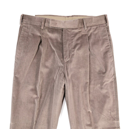 PT TORINO Edge “QUINDICI” コットン100% ベルベットワイドスラックス
