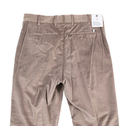 PT TORINO Edge “QUINDICI” コットン100% ベルベットワイドスラックス