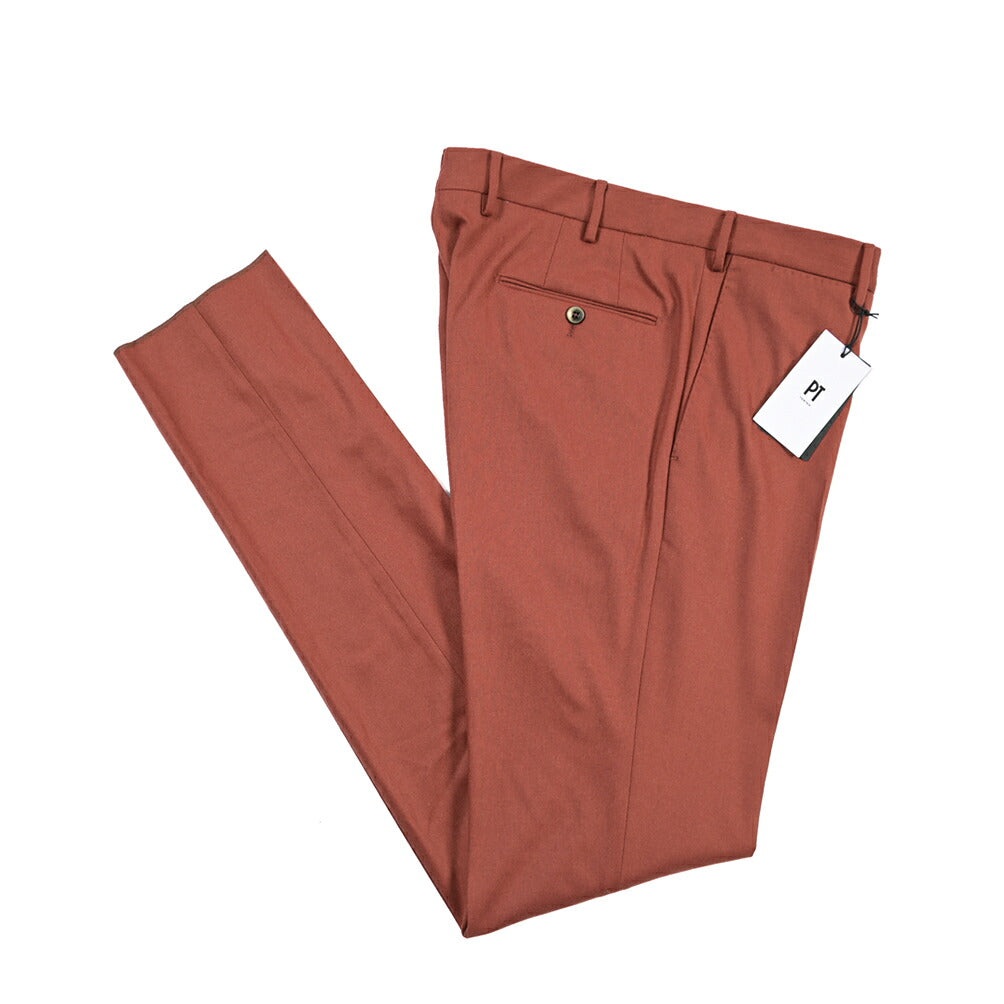 PT TORINO “SUPERSLIM FIT” ストレッチウール ノータックスラックス