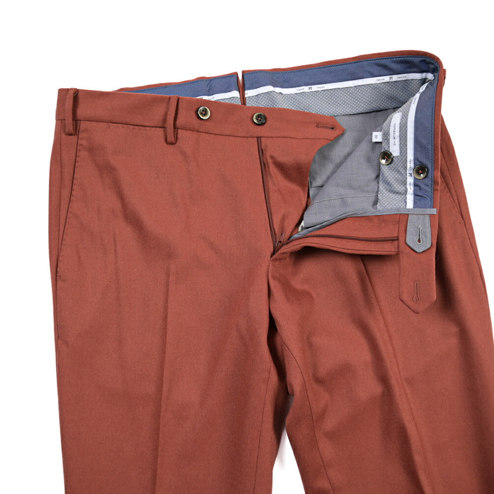 PT TORINO “SUPERSLIM FIT” ストレッチウール ノータックスラックス