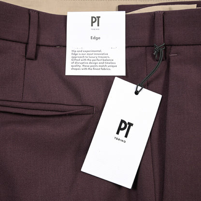 PT TORINO Edge “DIECI” ストレッチウール ワンタックスラックス