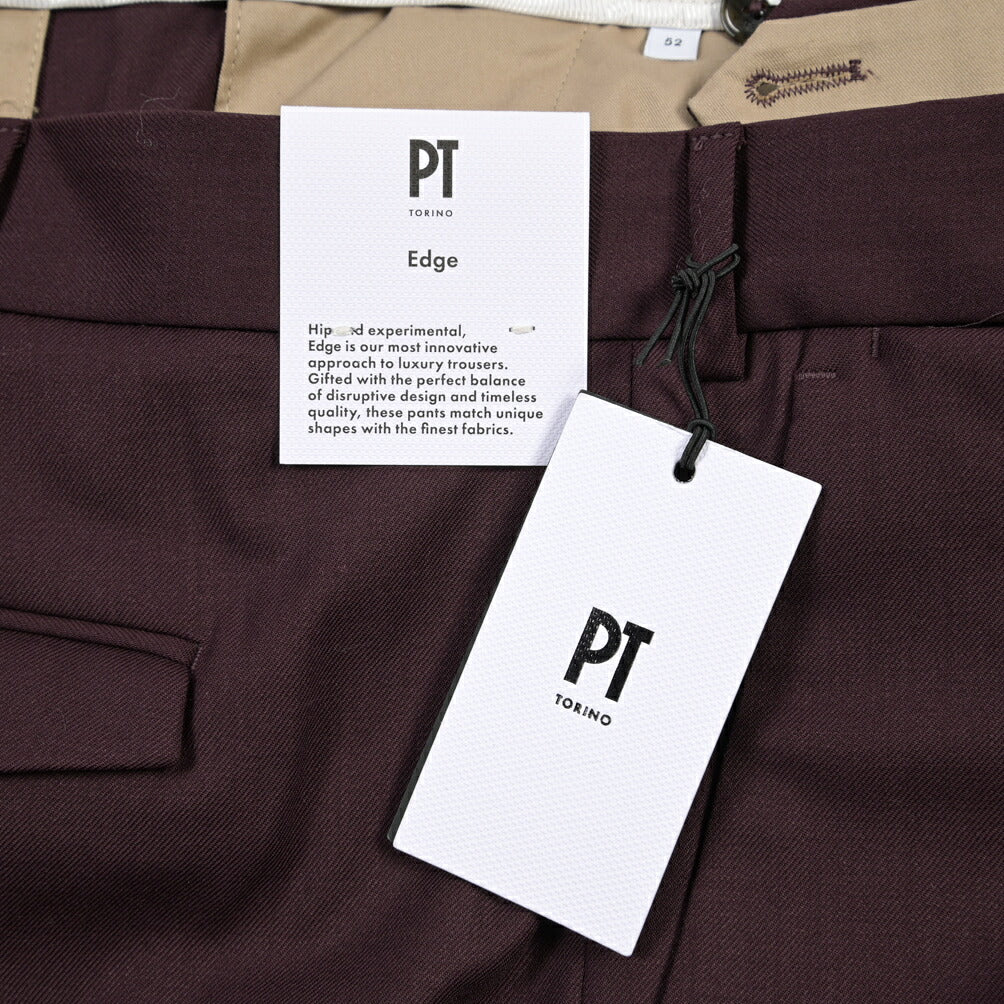 PT TORINO Edge “REBEL FIT” ストレッチウール ワンタックスラックス