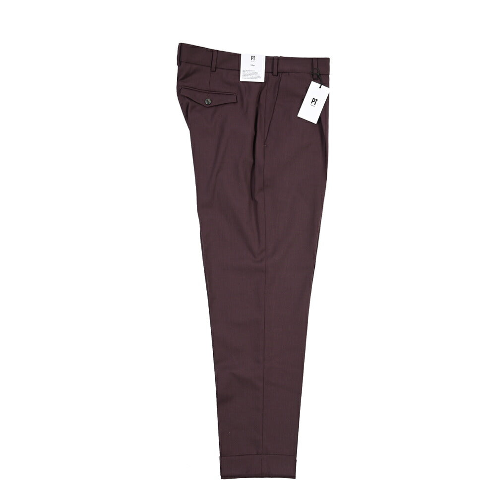 PT TORINO Edge “REBEL FIT” ストレッチウール ワンタックスラックス