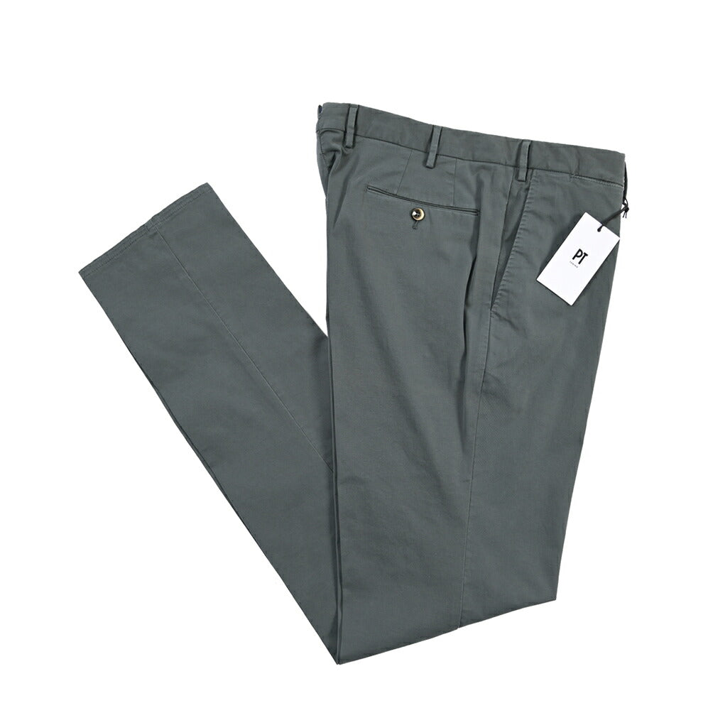 PT TORINO “SLIM FIT” ストレッチコットン ノータックパンツ