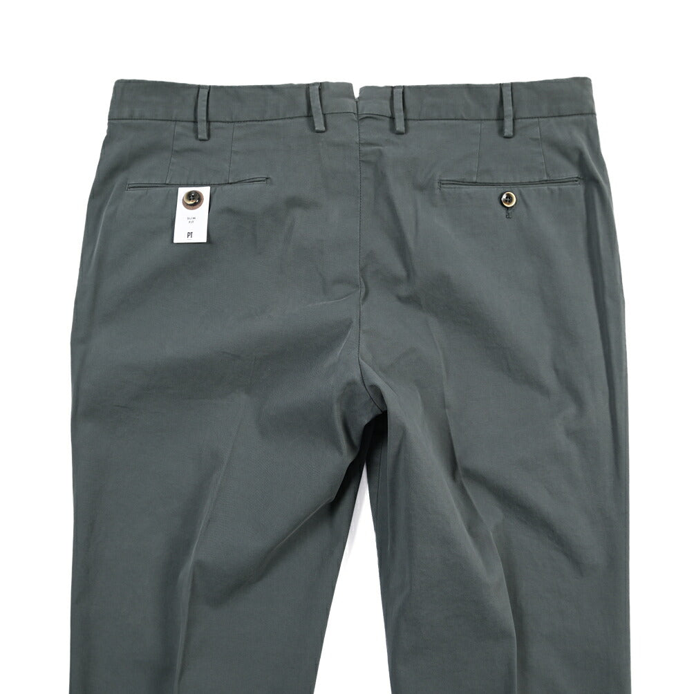 PT TORINO “SLIM FIT” ストレッチコットン ノータックパンツ