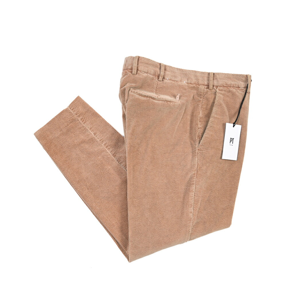 PT TORINO “REBEL FIT” リヨセル混コットン 中畝コーデュロイパンツ