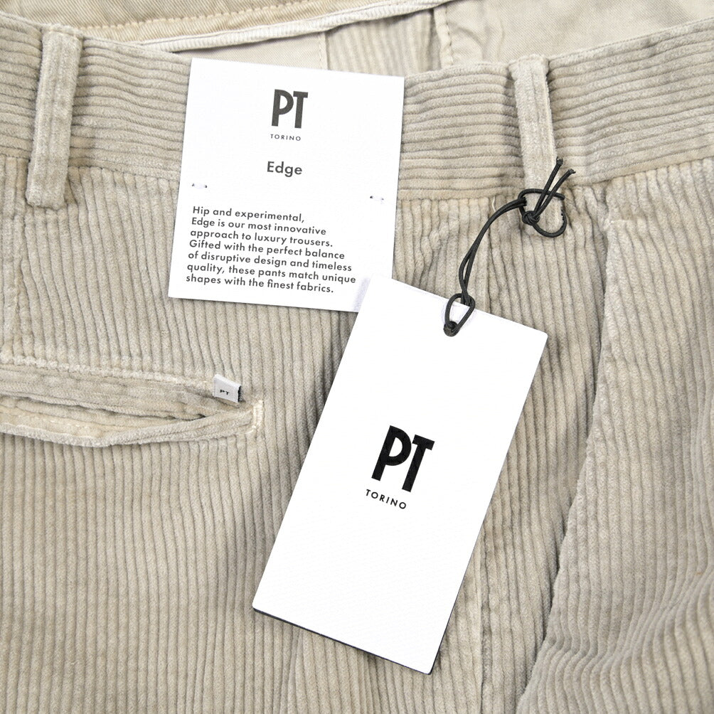 PT TORINO “REBEL FIT” リヨセル混コットン 中畝コーデュロイパンツ