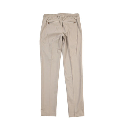 PT TORINO “SOFT FIT” カシミヤ混コットン ドローコード付ワンタックイージーパンツ
