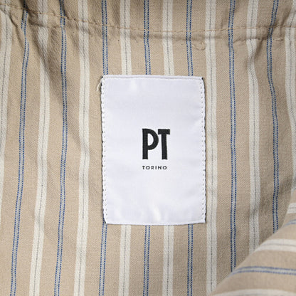 PT TORINO “STYLE SLIM FIT” ストレッチコットン ドローコード付ノータックパンツ