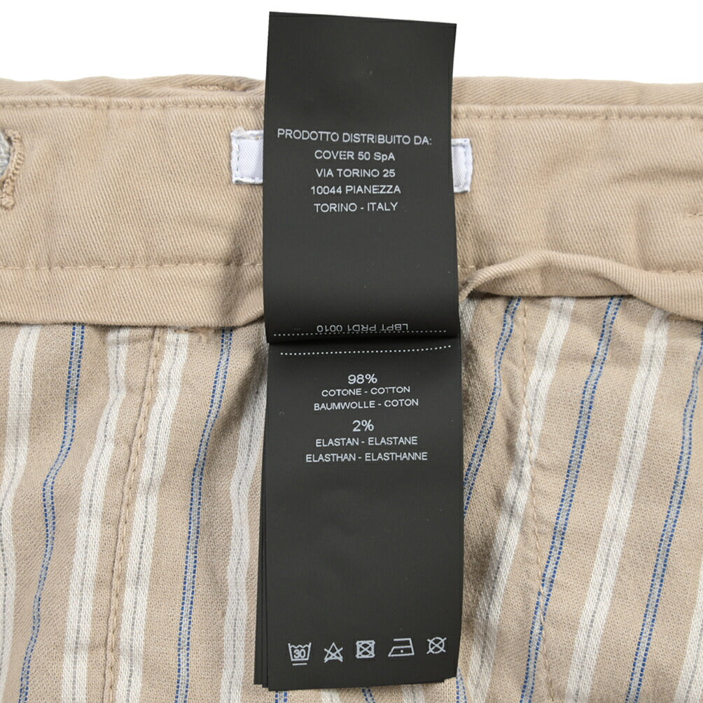 PT TORINO “STYLE SLIM FIT” ストレッチコットン ドローコード付ノータックパンツ