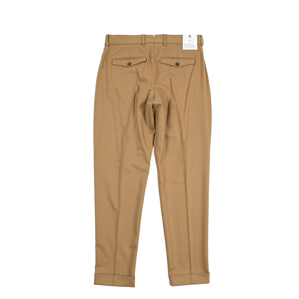 PT TORINO Edge “REBEL FIT” カシミヤ混ウール ワンタックスラックス