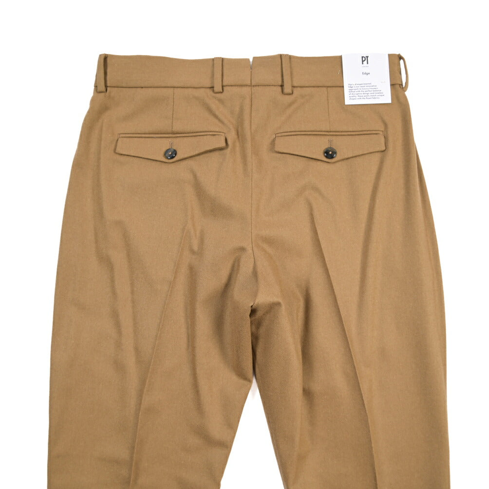 PT TORINO Edge “REBEL FIT” カシミヤ混ウール ワンタックスラックス
