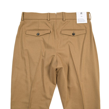 PT TORINO Edge “REBEL FIT” カシミヤ混ウール ワンタックスラックス