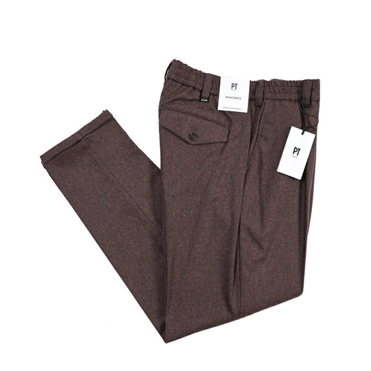 PT TORINO ReWorked “THE REBEL” カシミヤ混ウール ノータックスラックス