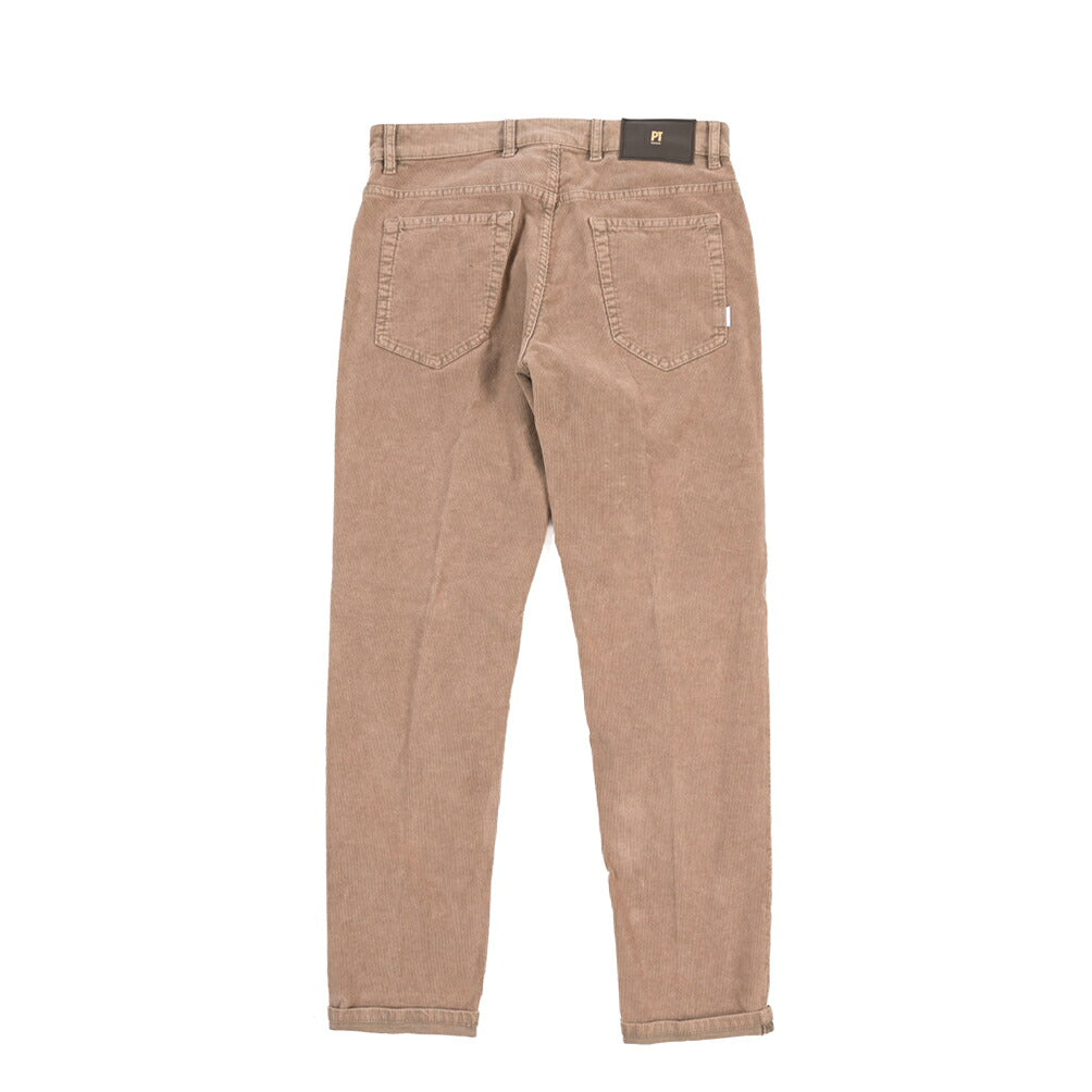 PT TORINO DENIM “REGGAE” ストレッチコットン 細畝コーデュロイテーパード パンツ