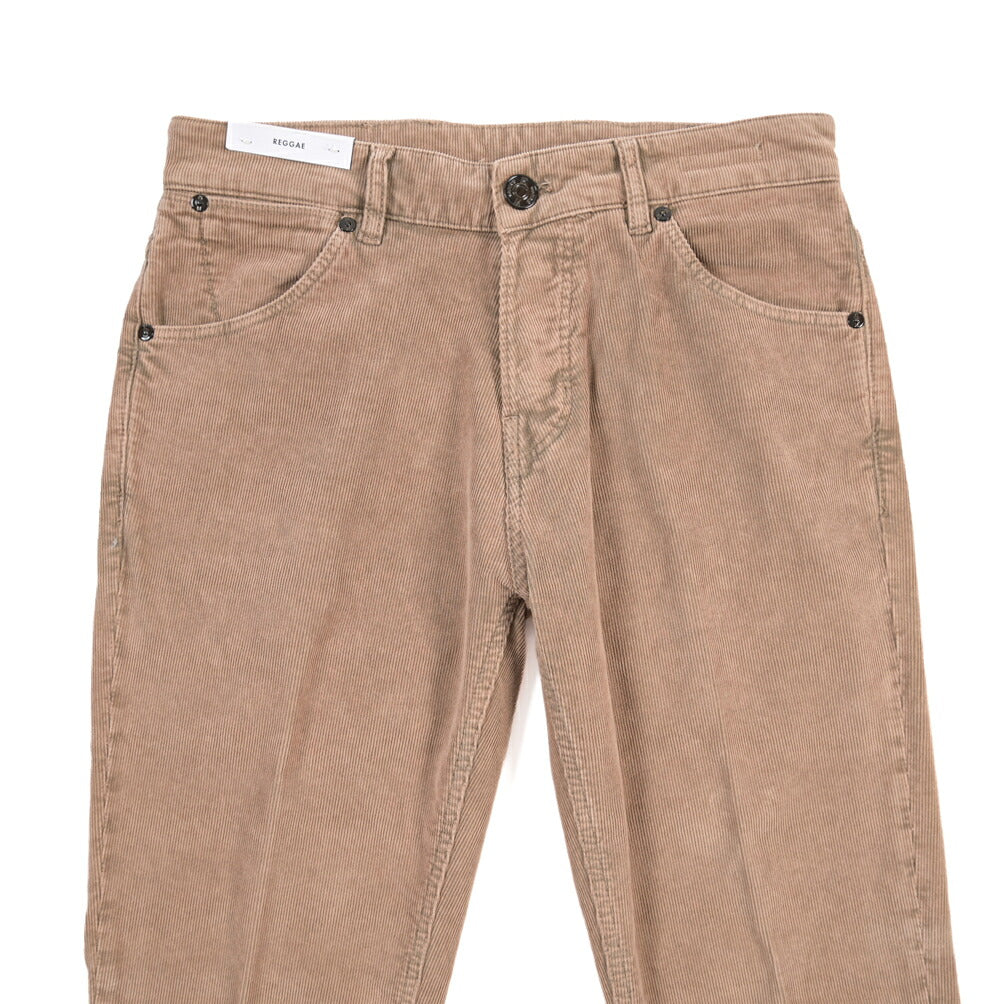 PT TORINO DENIM “REGGAE” ストレッチコットン 細畝コーデュロイテーパード パンツ