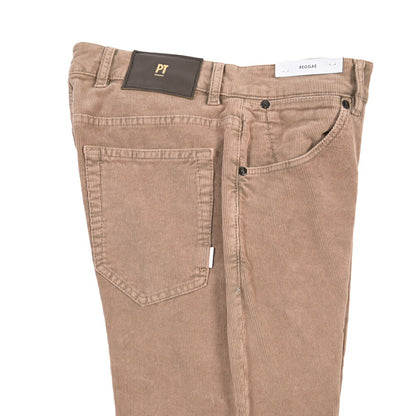 PT TORINO DENIM “REGGAE” ストレッチコットン 細畝コーデュロイテーパード パンツ