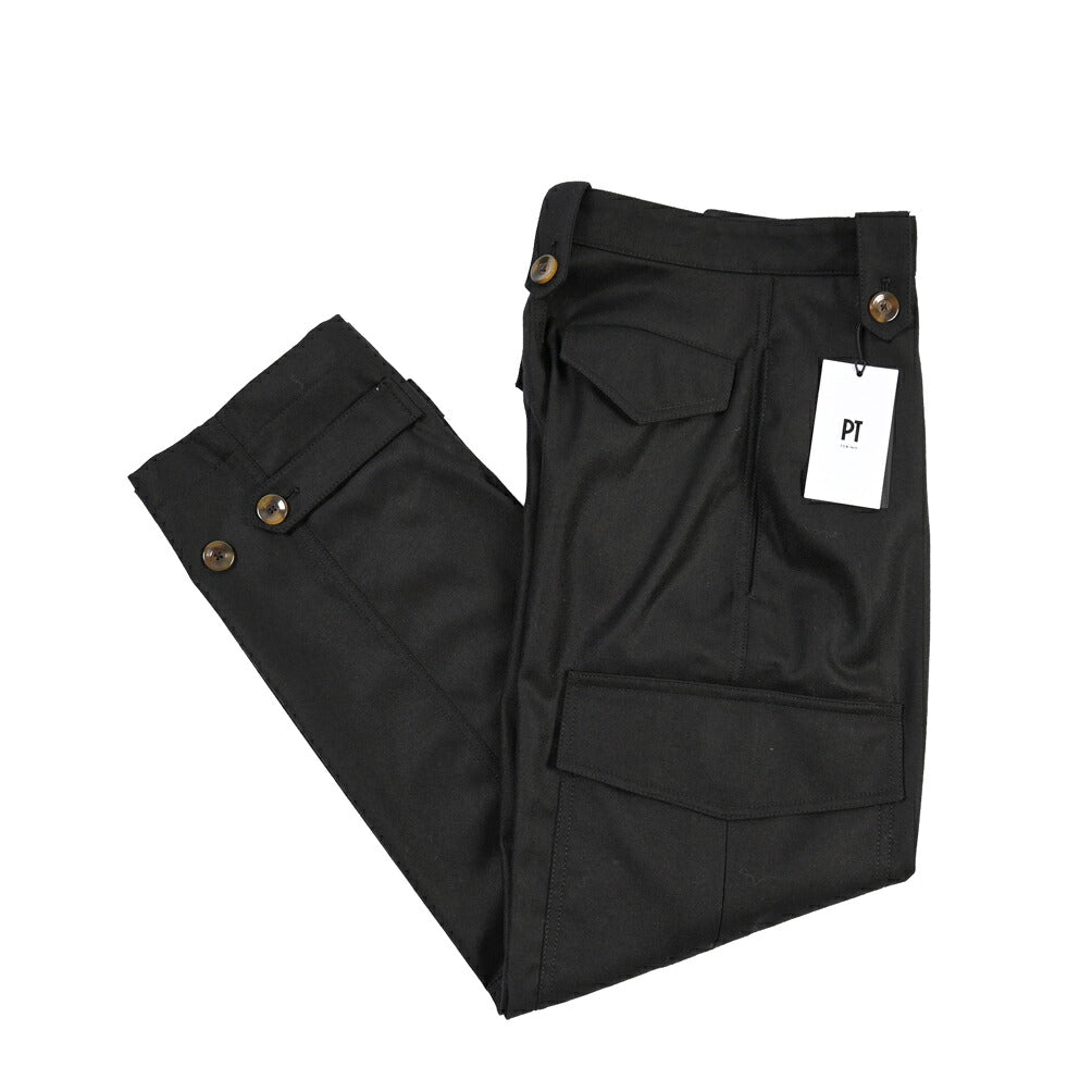 PT TORINO “ZOE” ストレッチウール ノータックカーゴパンツ