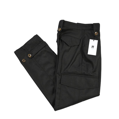 PT TORINO “ZOE” ストレッチウール ノータックカーゴパンツ