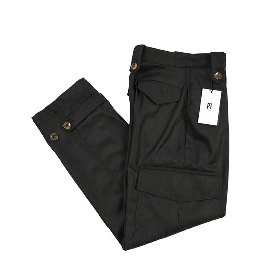 PT TORINO “ZOE” ストレッチウール ノータックカーゴパンツ