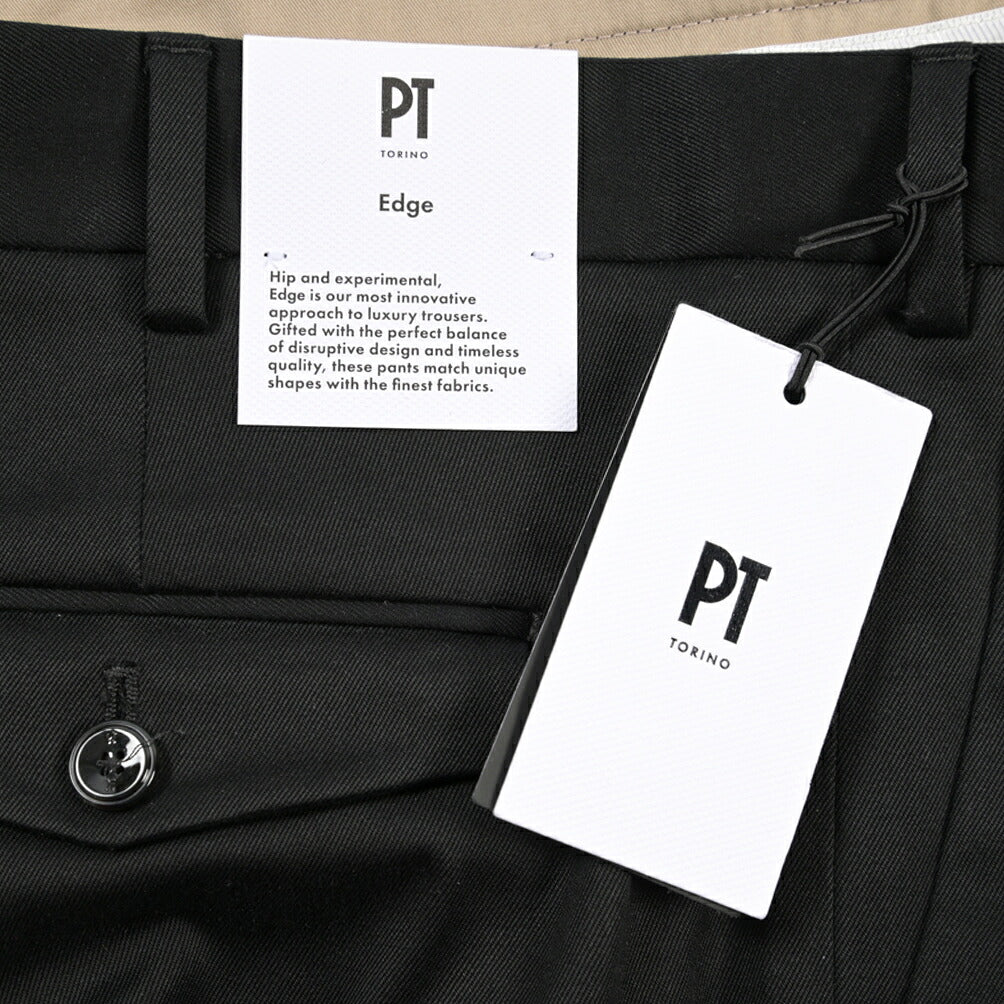 PT TORINO Edge “REBEL FIT” ストレッチコットン ワンタックパンツ
