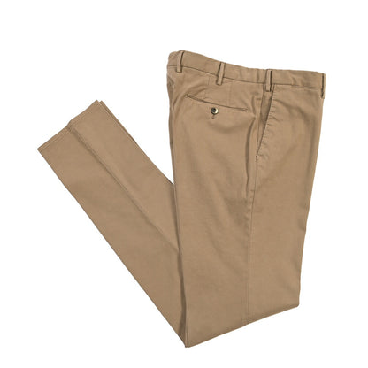 PT TORINO “SLIM FIT” モダール混コットン ノータックパンツ