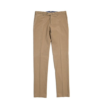 PT TORINO “SLIM FIT” モダール混コットン ノータックパンツ