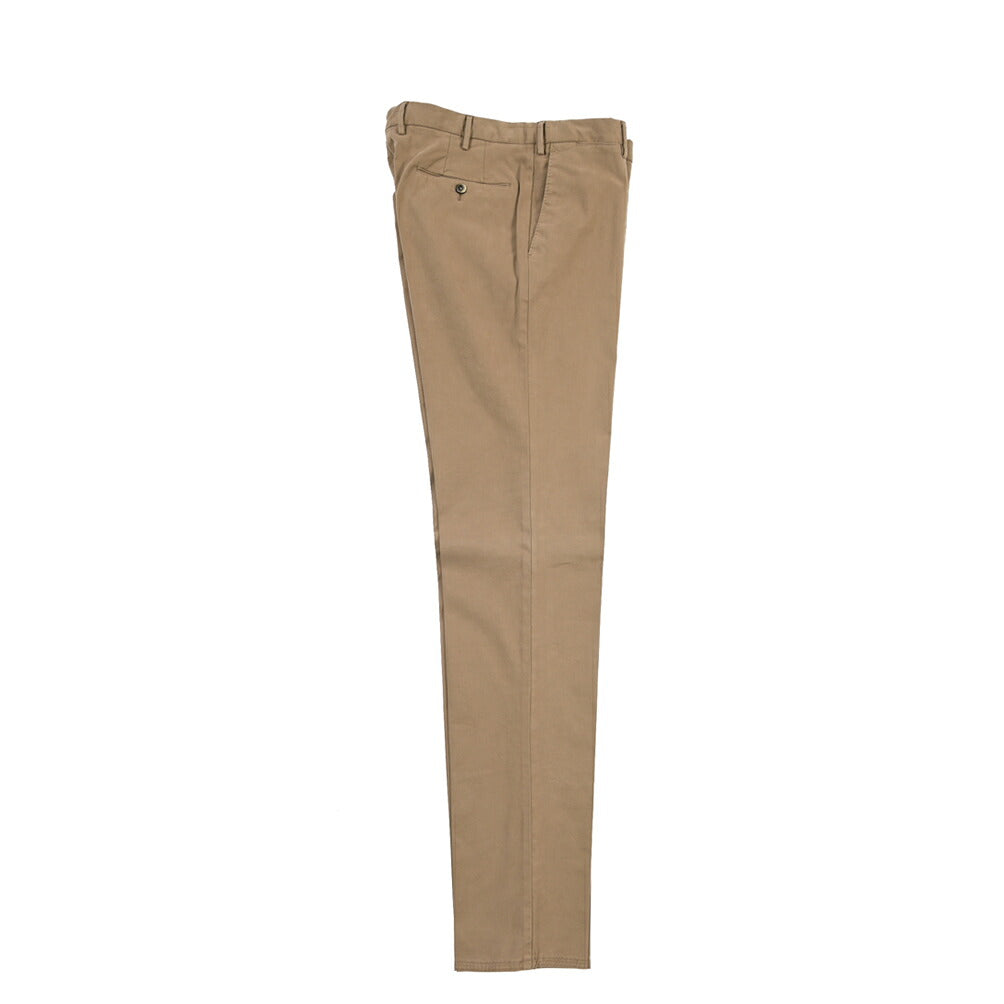 PT TORINO “SLIM FIT” モダール混コットン ノータックパンツ