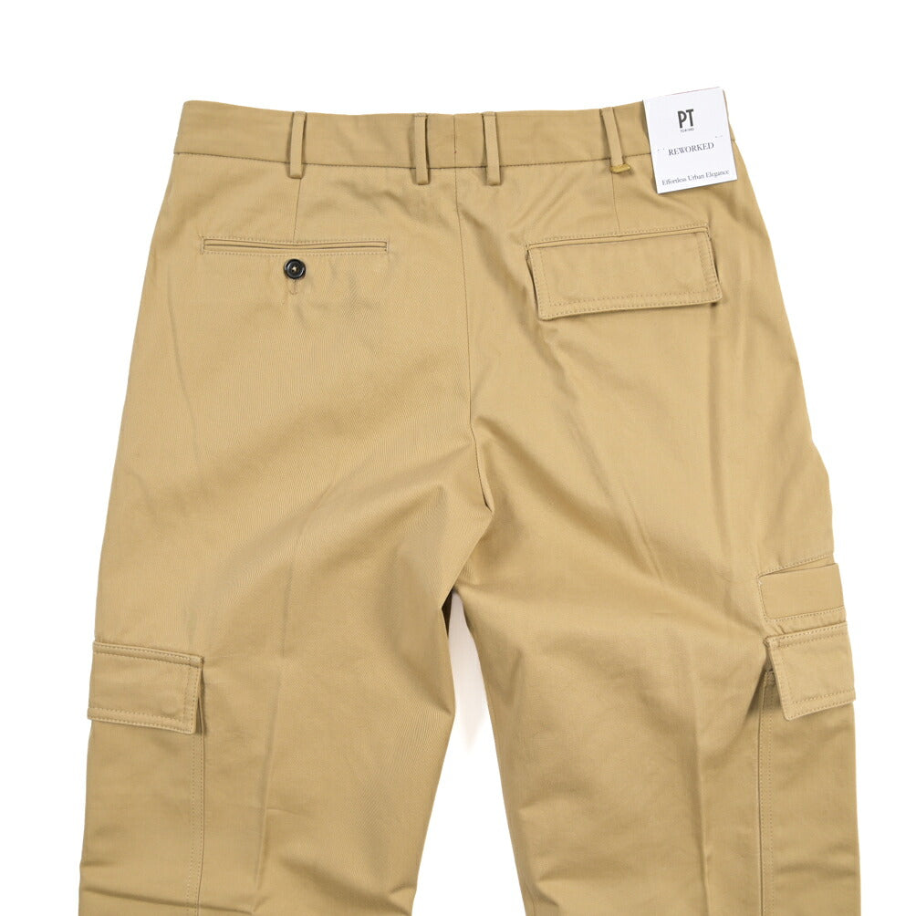 PT TORINO ReWorked “MICHAEL” コットン100% ノータックカーゴパンツ