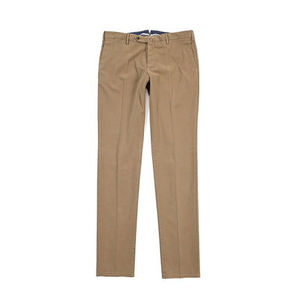 PT TORINO “SLIM FIT” モダール混コットン ノータックパンツ